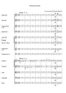 Partition , Presto–Vivace ma non troppo, Symphony No.10 – Fragmentary sketches