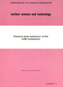 Pressure drop behaviour of the LOBI installation