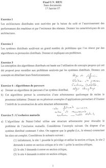 Algorithmiques distribuées et protocoles 2006 Génie Informatique Université de Technologie de Belfort Montbéliard