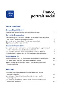 Sommaire - France, portrait social - Insee Références - Édition 2011 