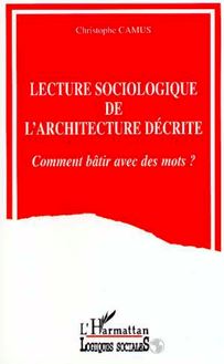 Lecture sociologique de l architecture décrite