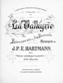 Partition complète, Valkyrien, Hartmann, Johan Peter Emilius