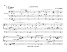 Partition complète, Andantino, D major, Thomas, Otto