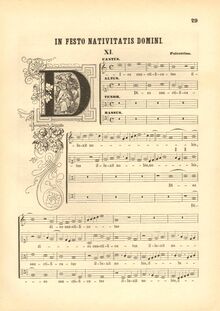 Partition complète (color scan), Dies sanctificatus, Palestrina, Giovanni Pierluigi da