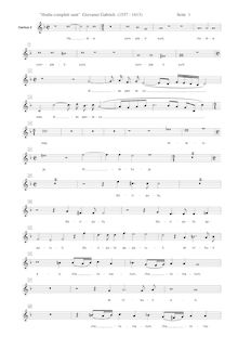 Partition Soprano 2 , partie, 3 Motets, Gabrieli, Giovanni