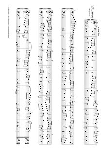 Partition Basson, 6 Bénévoles pour pour orgue ou clavecin, Beckwith, John