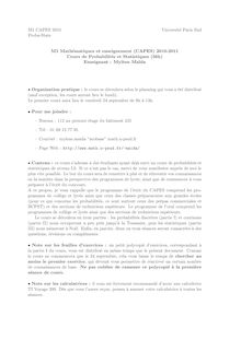 ce document - M1 CAPES 2010 Université Paris Sud Proba-Stats M1 ...