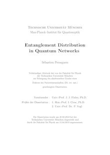Entanglement distribution in quantum networks [Elektronische Ressource] / Sébastien Perseguers