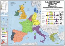 LA COMUNIDAD EUROPEA. Mapa político Estados miembros, regiones y unidades administrativas