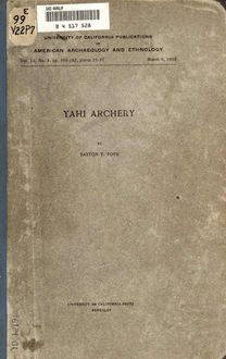 Yahi archery