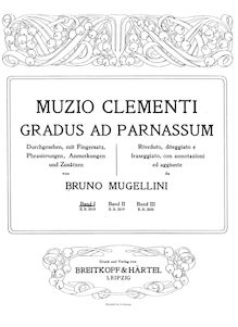 Partition complète of Book 1 (Etude 1 to 27), Gradus ad Parnassum