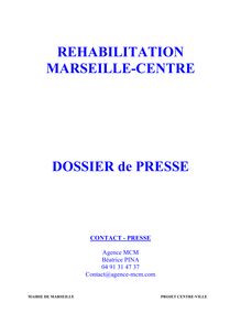 Dossier de presse Rehabilitation Marseille Centre - REHABILITATION ...