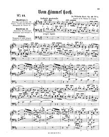 Partition complète, Vom Himmel Hoch, Op.36 No.1, Rust, Wilhelm