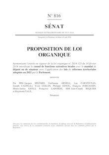Proposition de loi organique