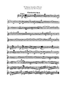Partition clarinette 1, 2 (en A), Idomeneo, Idomeneo, rè di Creta