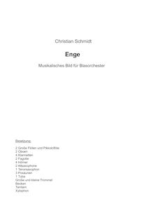 Partition complète, Musikalisches Bild für Blasorchester, Schmidt, Christian