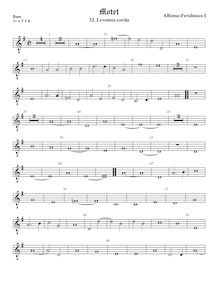 Partition viole de basse, octave aigu clef, Motets, Ferrabosco Sr., Alfonso par Alfonso Ferrabosco Sr.