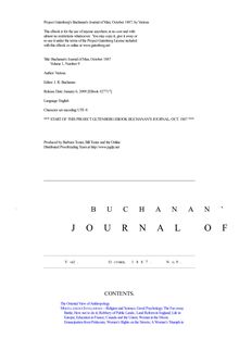 Buchanan s Journal of Man, October 1887 - Volume 1, Number 9