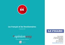 Sondage OpinionWay pour Le Figaro - Les Français et les fonctionnaires - Septembre 2015