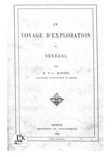 Un voyage d exploration au Sénégal / par M. P.-L. Monteil,...