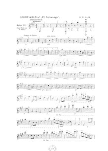 Partition Bridal valses, transcription pour two guitars, Et Folkesagn