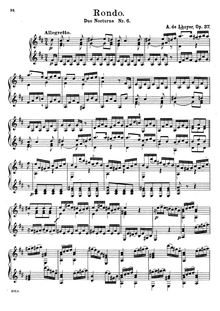 Partition No.6, 6 Duo nocturnes, Op.37, Lhoyer, Antoine de
