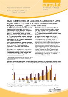 Over-indebtedness of European households in 2008