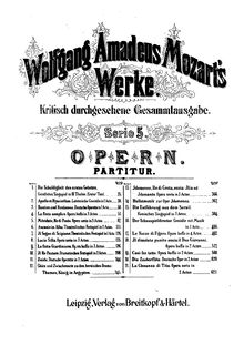 Partition Contents, Il sogno di Scipione, Serenata drammatica, Mozart, Wolfgang Amadeus