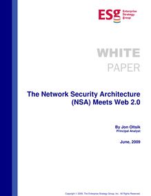 The Network Security Architecture (NSA) Meets Web 2.0
