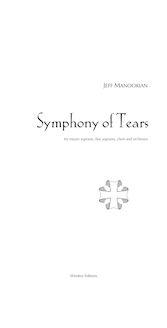 Partition Complete Orchestral Score, Symphony of Tears, Manookian, Jeff