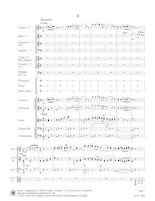Partition , Allegretto, Symphony No.100 en G major, “militaire”