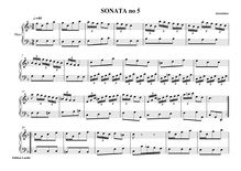 Partition , Sonata en F major, orgue sonates, Anonymous