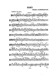Partition viole de gambe 1 (monochrome), Geistliches Lied, Op.137