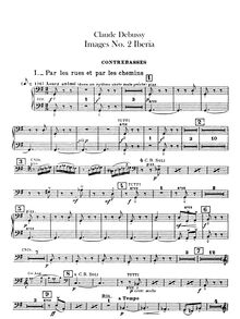 Partition Basses, Images, Debussy, Claude par Claude Debussy