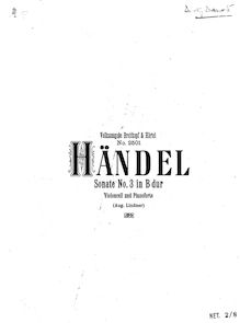 Partition de piano, Instrumental-Concerte. Op.3, Handel, George Frideric par George Frideric Handel