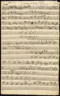 Partition complète, Sonata à quadro en F major, F major, Molter, Johann Melchior