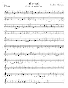 Partition ténor viole de gambe 1, aigu clef, Madrigali a 5 voci, Libro 4 par Benedetto Pallavicino
