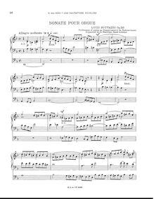 Partition complète, orgue Sonata, Op.210, Bottazzo, Luigi