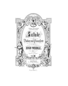 Partition de violon, Ballade, Wehrle, Hugo
