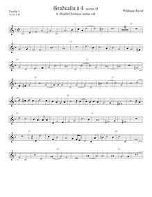 Partition viole de gambe aigue 1, Gradualia II, Gradualia: seu cantionum sacrarum, liber secundus par William Byrd