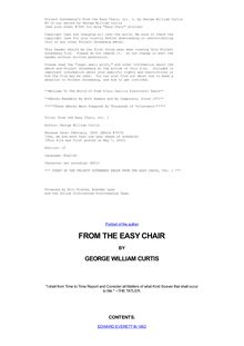 From the Easy Chair — Volume 01