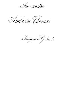 Partition complète, Dante, Op.111, Opéra en quatre actes, Godard, Benjamin