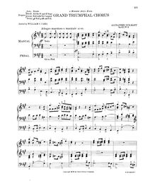 Partition , Grand Triumphal chœur, L Organiste Pratique, Guilmant, Alexandre