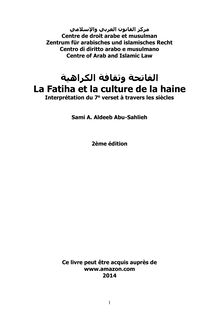 La Fatiha et la culture de la haine: Interprétation du 7e verset à travers les siècles