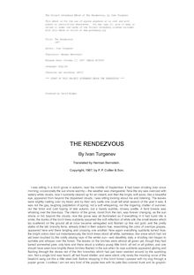 The Rendezvous - 1907
