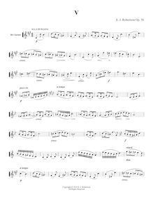 Partition No.5, 10 Duos pour flûte et clarinette, Op.56, Robertson, Ernest John par Ernest John Robertson