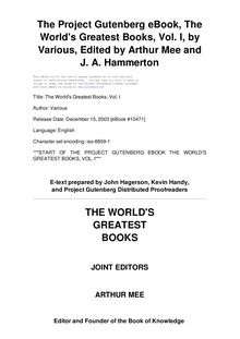 The World s Greatest Books — Volume 01 — Fiction