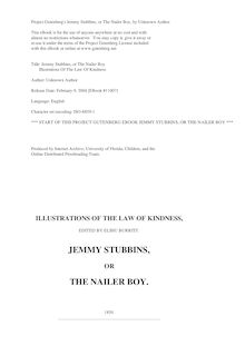 Jemmy Stubbins, or the Nailer Boy - Illustrations of the Law of Kindness