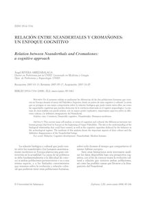 Relación entre neandertales y cromañones: un enfoque cognitivo