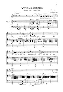 Partition complète (scan), Archibald Douglas, Op.128, Loewe, Carl